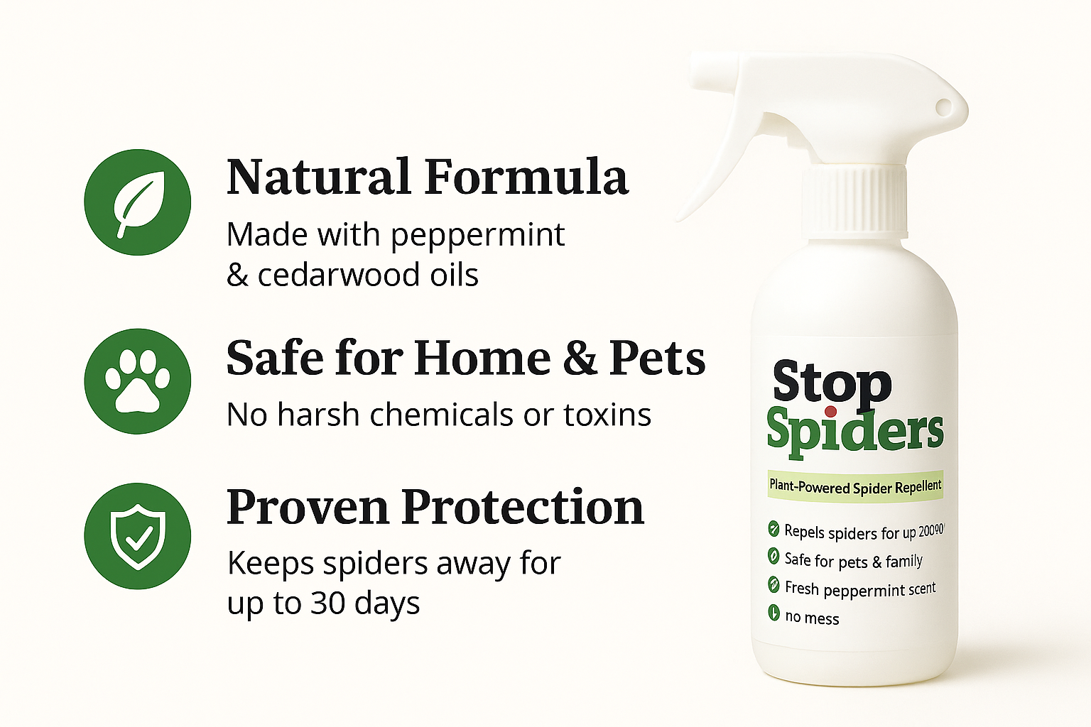 Natural Spider Repellent Spray (16 oz)